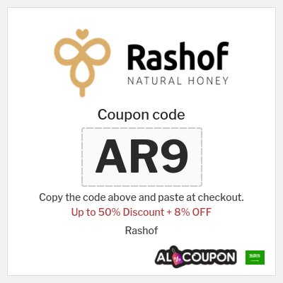 Coupon for Rashof (AR9) Up to 50% Discount + 8% OFF