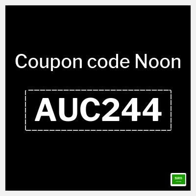 Coupon for Noon (AUC244) Up to 50 Saudi riyal Cashback