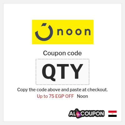 Coupon for Noon (DD85) Up to 75 EGP OFF