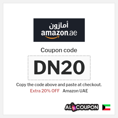 Coupon for Amazon UAE (DN20) Extra 20% OFF
