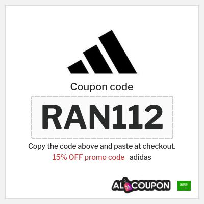 Coupon for adidas (RAN112) 15% OFF promo code