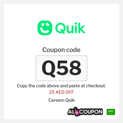 Coupon discount code for Careem Quik