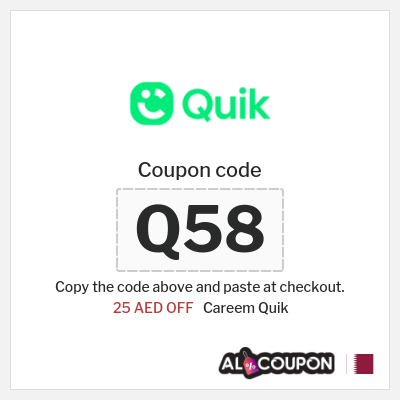 Coupon discount code for Careem Quik