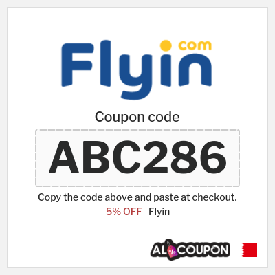 Coupon for Flyin (ABC286) 5% OFF