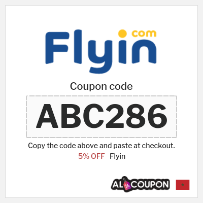 Coupon for Flyin (ABC286) 5% OFF
