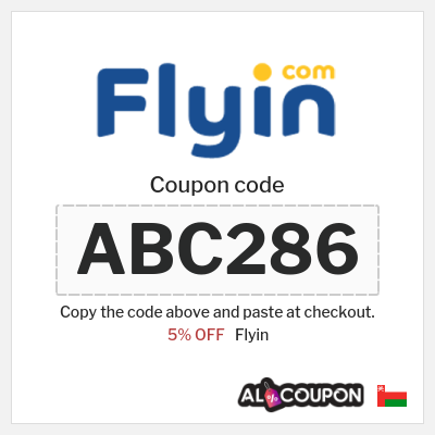Coupon for Flyin (ABC286) 5% OFF