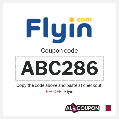 Coupon for Flyin (ABC286) 5% OFF
