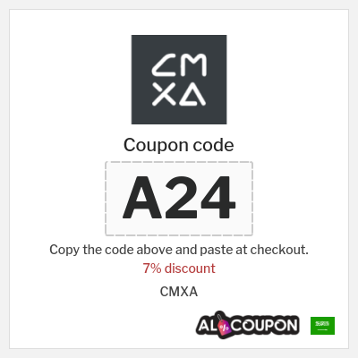 Coupon discount code for CMXA 7% OFF