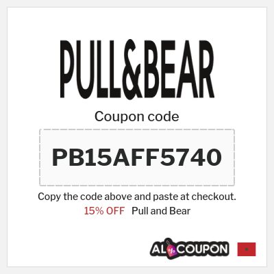 Coupon discount code for Pull and Bear 15% OFF