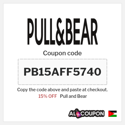 Coupon discount code for Pull and Bear 15% OFF