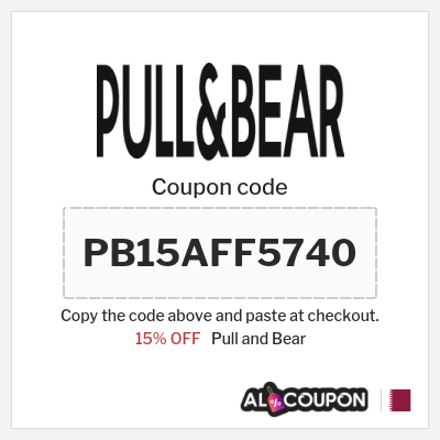 Coupon discount code for Pull and Bear 15% OFF