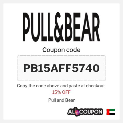 Coupon for Pull and Bear (PB15AFF5740) 15% OFF