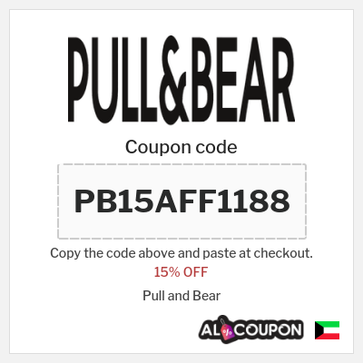 Coupon for Pull and Bear (PB15AFF1188
) 15% OFF
