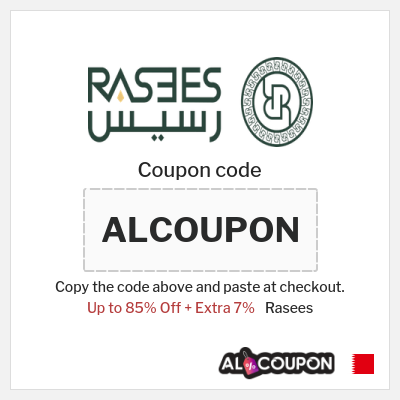 Coupon discount code for Rasees 7% OFF Coupons