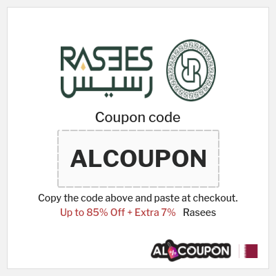 Coupon discount code for Rasees 7% OFF Coupons