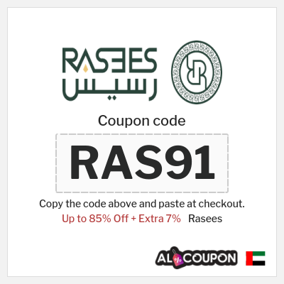 Coupon discount code for Rasees 7% OFF Coupons