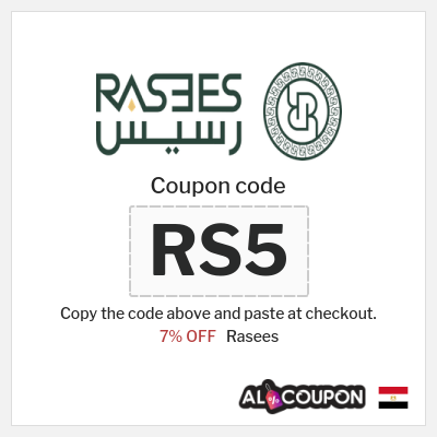 Coupon discount code for Rasees Exclusive 7% OFF Coupons