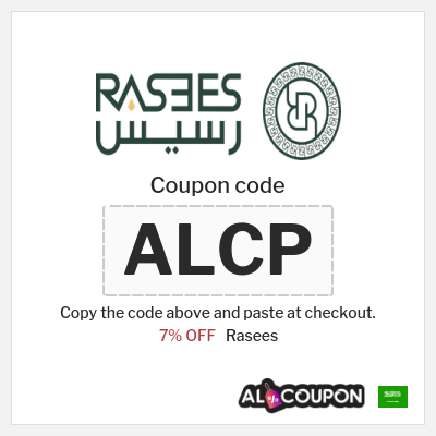 Coupon for Rasees (ALCP) 7% OFF