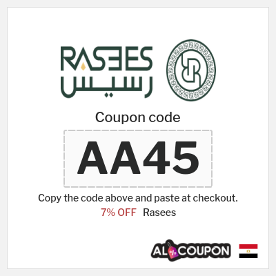Rasees Coupon (AA45) Rasees Coupon Code 2026