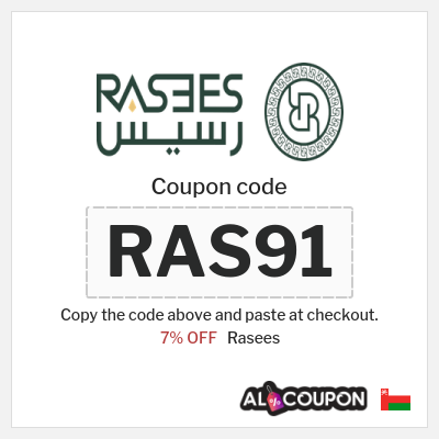Rasees Coupon (RAS91) Rasees Coupon Code 2026