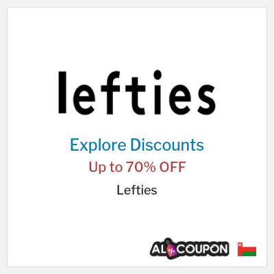 Coupon discount code for Lefties Up to 70% OFF