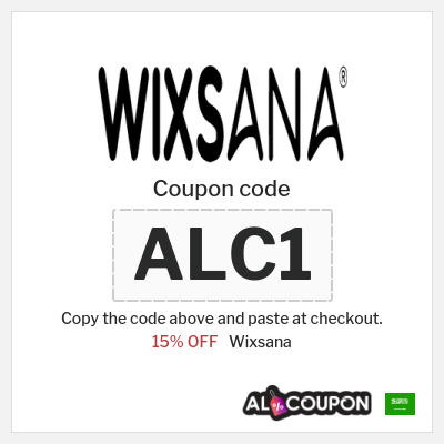 Coupon for Wixsana (ALC1) 15% OFF