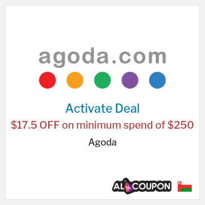 Special Deal for Agoda $17.5 OFF on minimum spend of $250
