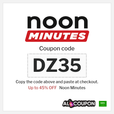 Coupon discount code for Noon Minutes 40% OFF