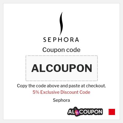 Coupon discount code for Sephora 5% Exclusive Promo Code