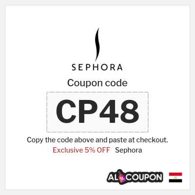Coupon discount code for Sephora 5% OFF Coupon codes