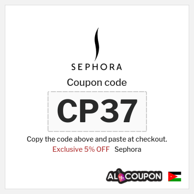 Coupon discount code for Sephora 5% OFF Coupon codes