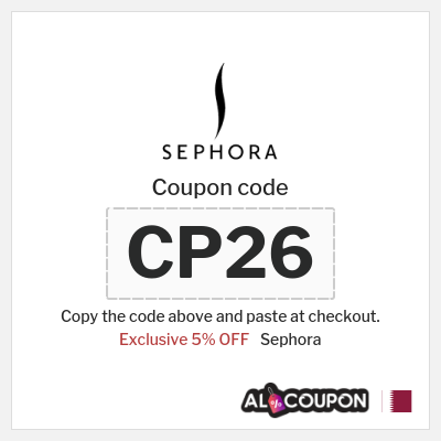 Coupon discount code for Sephora 5% OFF Coupon codes