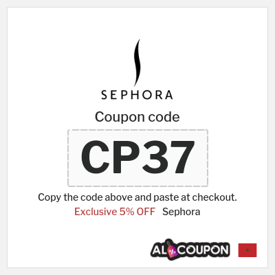 Coupon discount code for Sephora 5% OFF Coupon codes