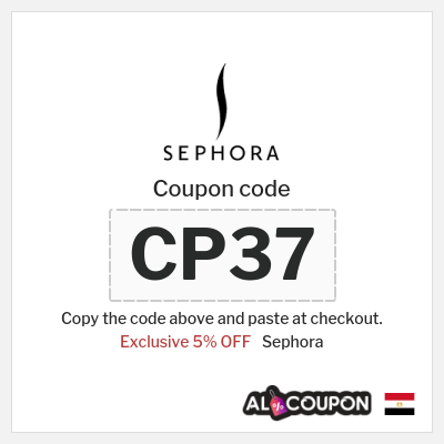 Coupon discount code for Sephora 5% OFF Coupon codes