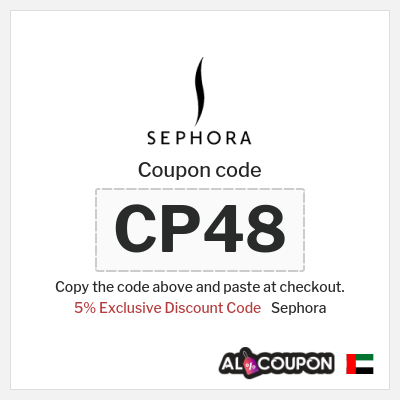 Coupon discount code for Sephora 5% Exclusive Promo Code