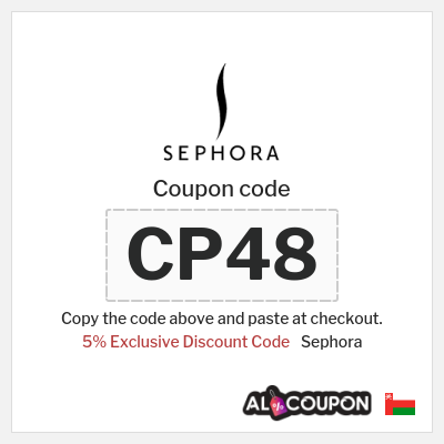 Coupon discount code for Sephora 5% Exclusive Promo Code