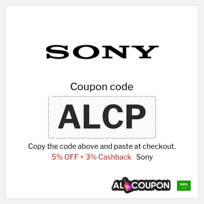 Coupon for Sony (ALCP) 5% OFF + 3% Cashback