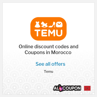 Coupon discount code for Temu 30% OFF