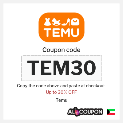 Coupon discount code for Temu 30% OFF