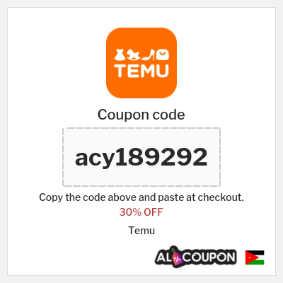 Coupon discount code for Temu 30% OFF