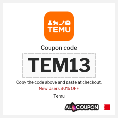 Coupon discount code for Temu 30% OFF