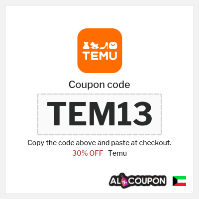 Coupon discount code for Temu 30% OFF