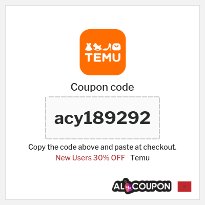 Coupon discount code for Temu 30% OFF for New Users
