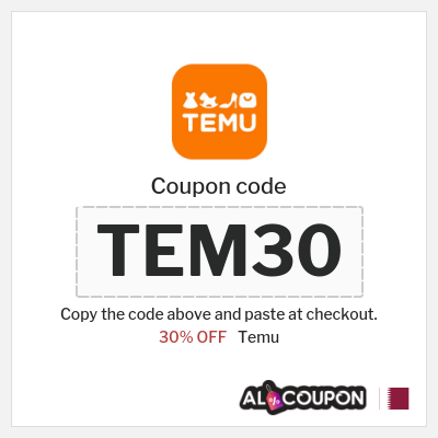 Coupon discount code for Temu 30% OFF for New Users