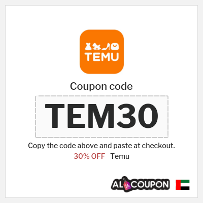 Coupon discount code for Temu 30% OFF for New Users