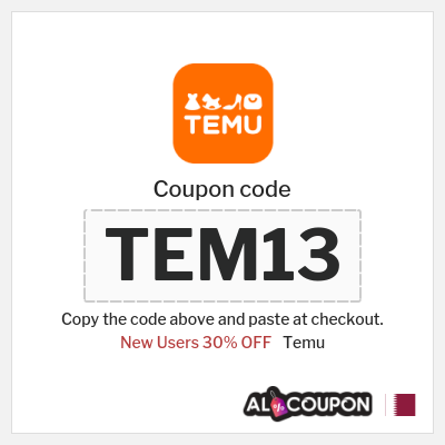 Coupon for Temu (TEM13) New Users 30% OFF
