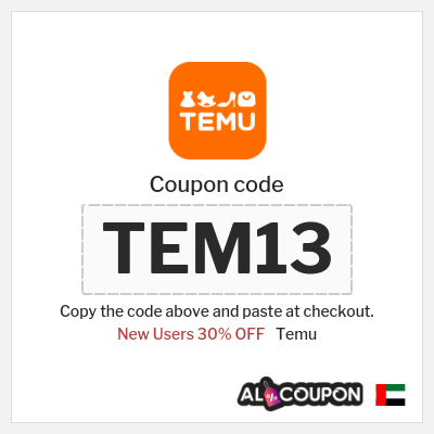 Coupon for Temu (TEM13) New Users 30% OFF