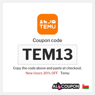 Coupon for Temu (TEM13) New Users 30% OFF