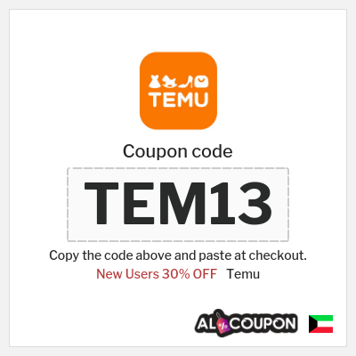 Coupon for Temu (TEM13) New Users 30% OFF