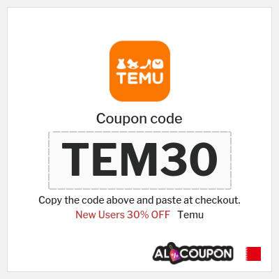 Coupon for Temu (TEM13) New Users 30% OFF